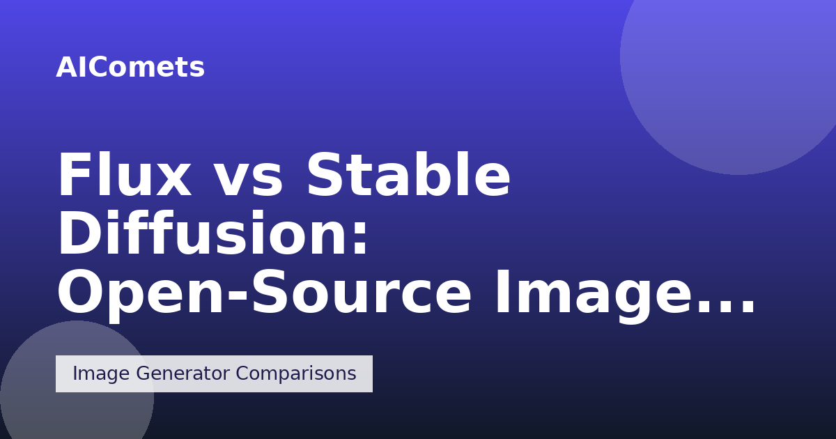 Flux vs Stable Diffusion: Open-Source Image Models Compared