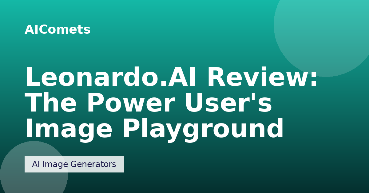 Leonardo.AI Review: The Power User's Image Playground