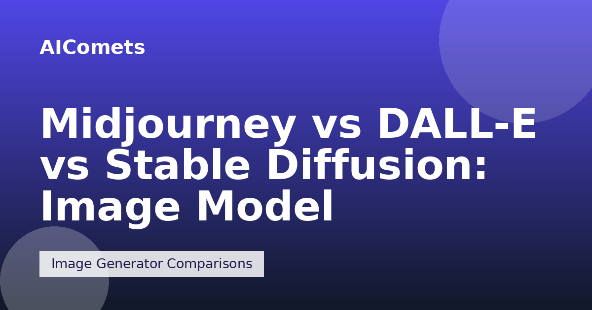 Midjourney vs DALL-E vs Stable Diffusion: Image Model Showdown