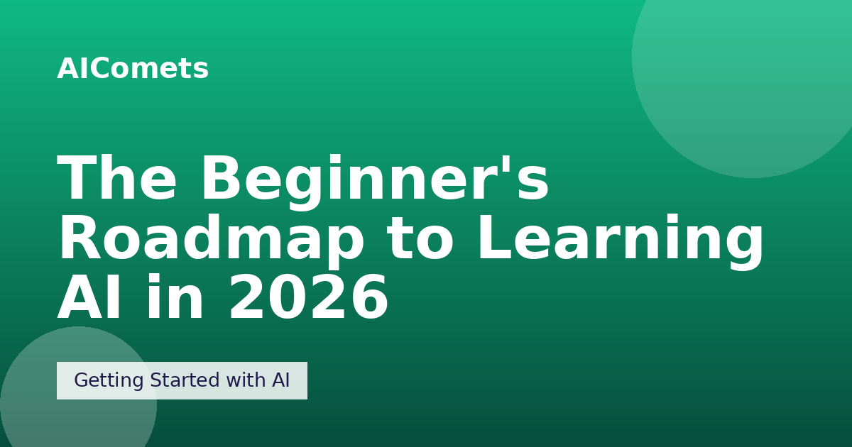 The Beginner's Roadmap to Learning AI in 2026
